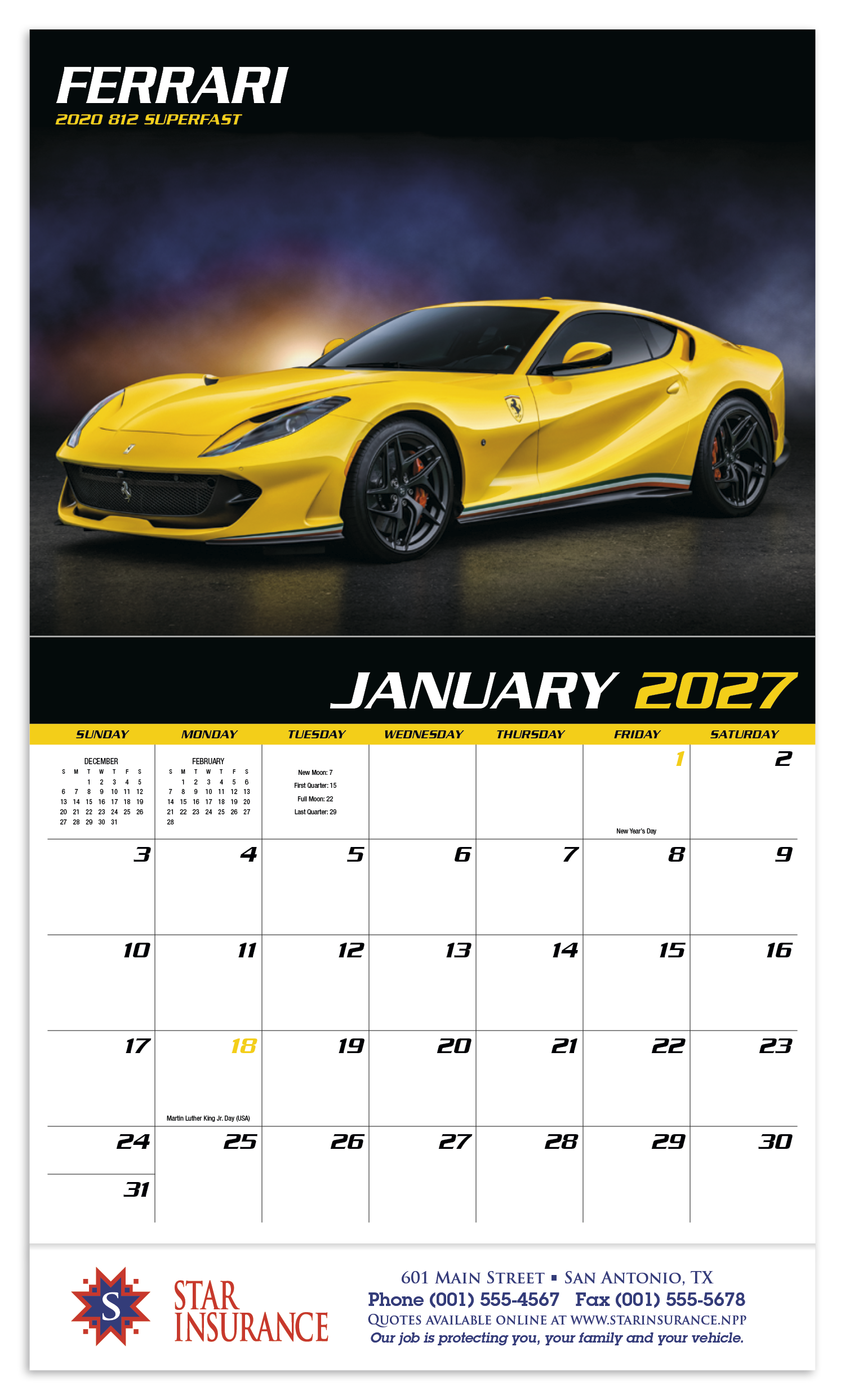 HotLine® Products Fast Trax® Appointment Calendar - Stapled 41