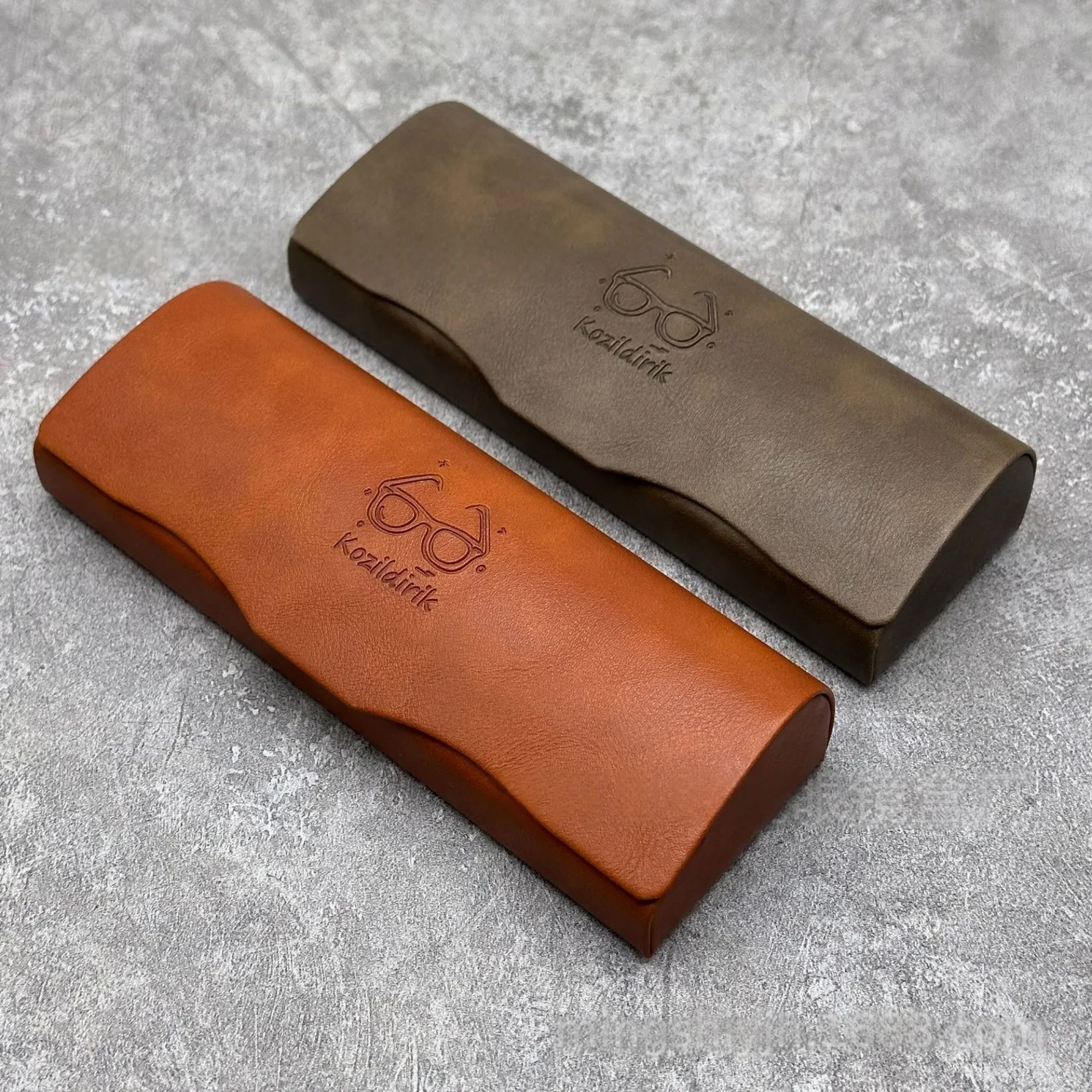 Travel Vintage Leather Sunglass Case 5