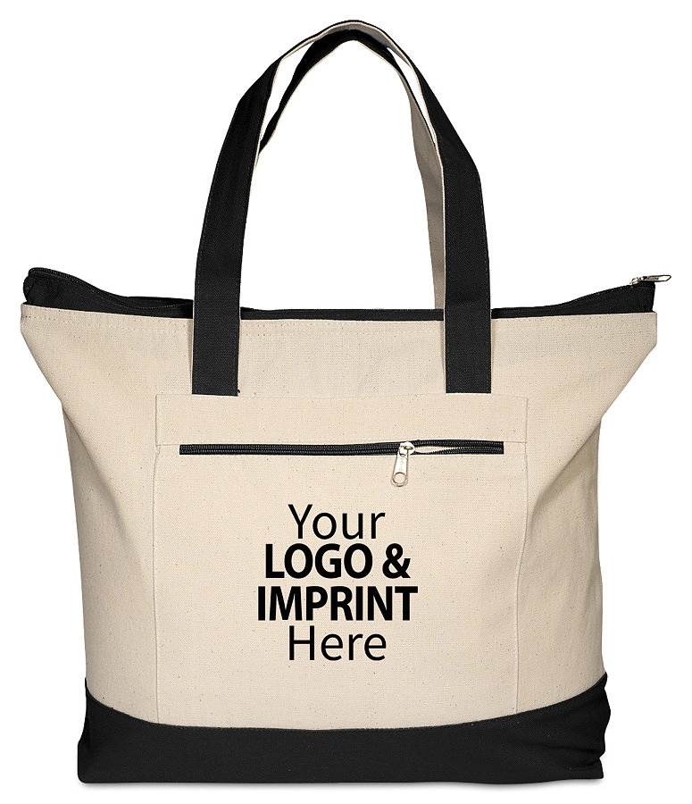 Zippered Cotton Boat Totes 6