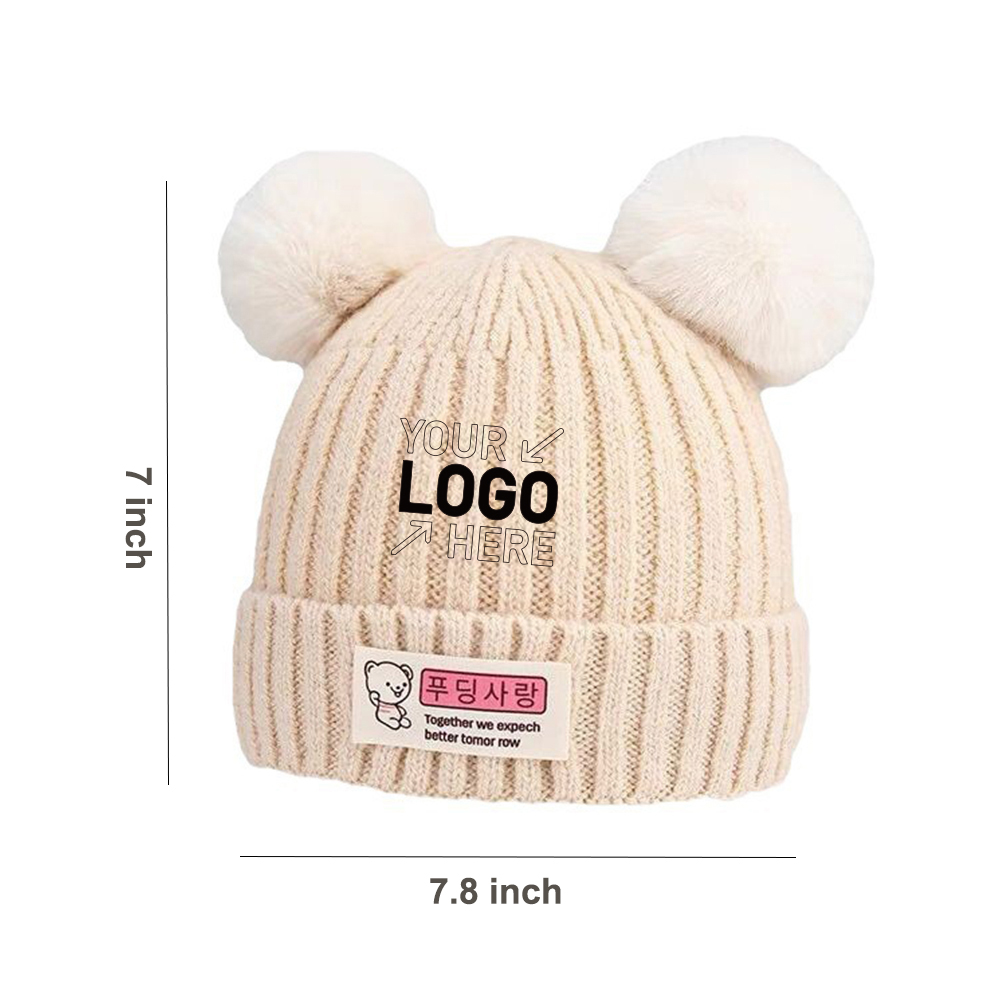 Newborn baby woolen knitted hat 1