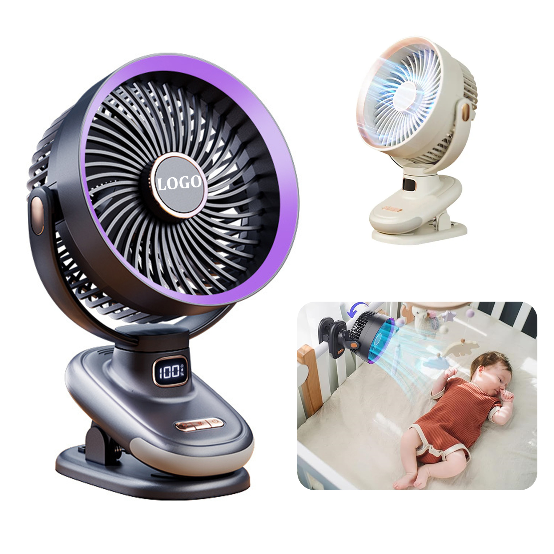 Portable Fan for Stroller 2