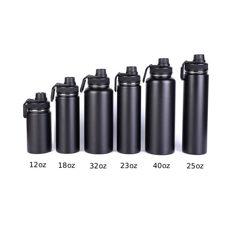 12 oz Stainless Steel Water Bottle W/ Easy Carry Loop Handle 11