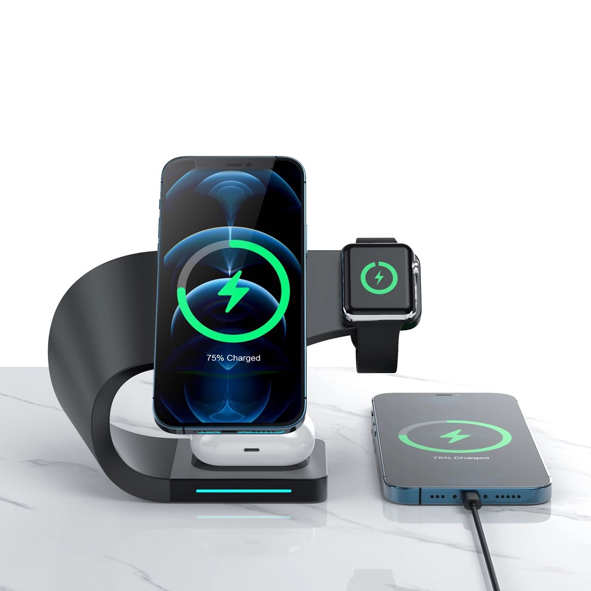 Magnetic 3 in 1 Qi Fast Wireless Charging Station 1
