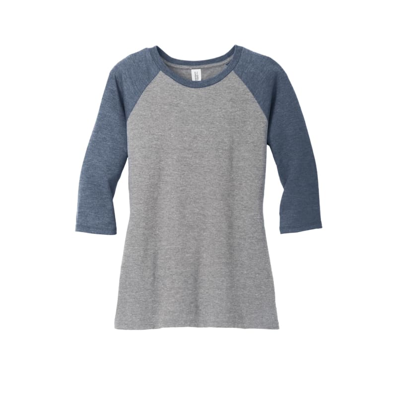 District Women's Perfect Tri 3/4-Sleeve Raglan. 21