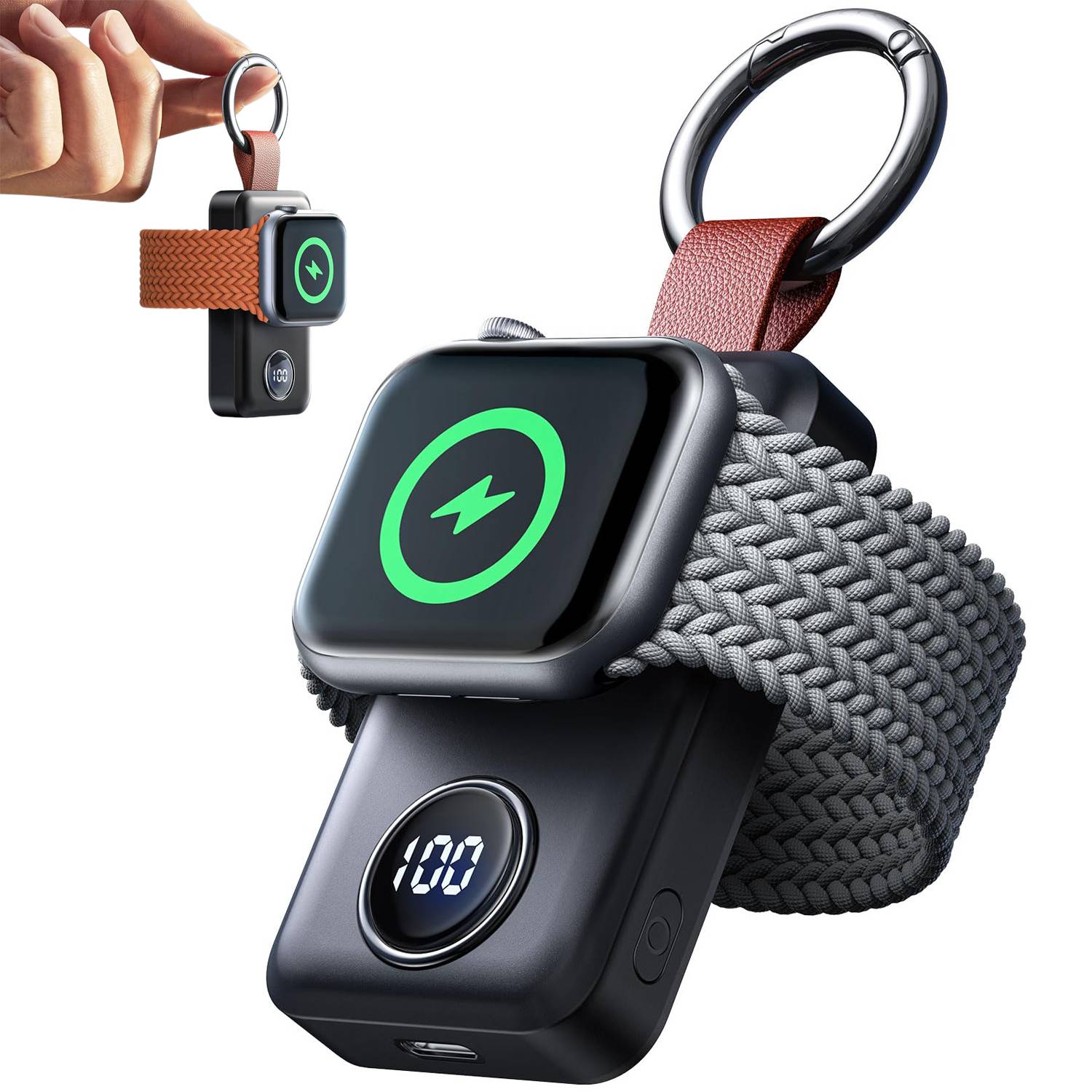 Portable Magnetic Smartwatch Charger Keychain 2