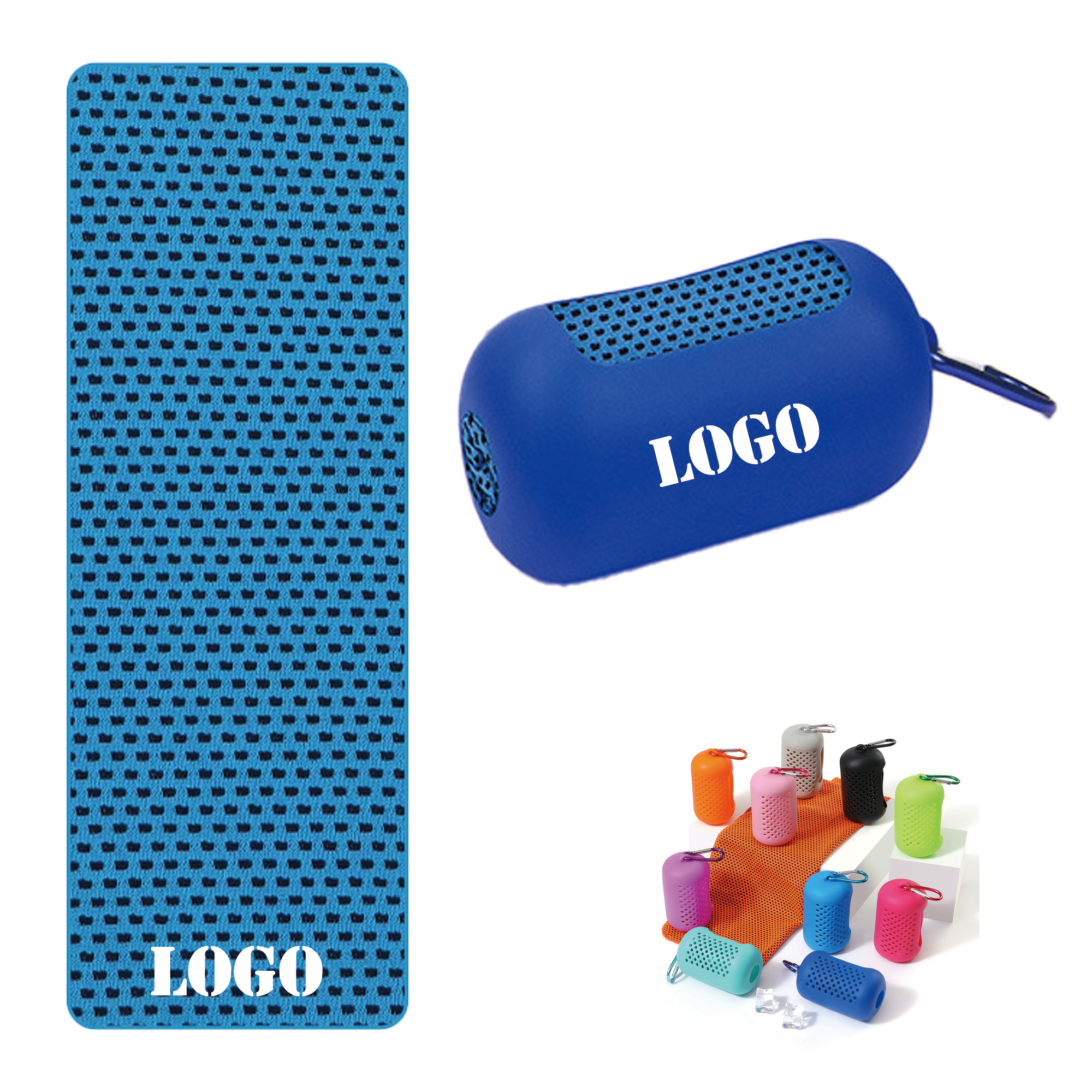 Creative Portable Silicone Cooling Towel Set 3