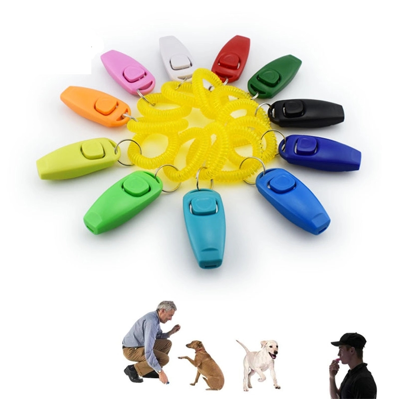2 In 1 Dog Clickers And Whistle With Wrist Strap & Keyring 3