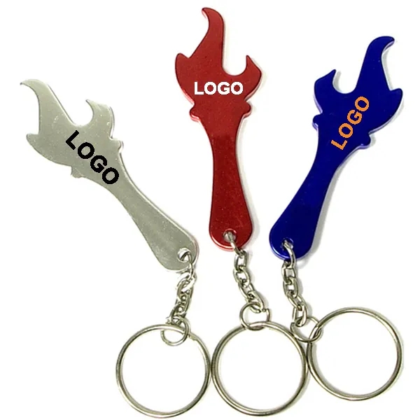 Torch Shape Bottle Opener Keychain 2
