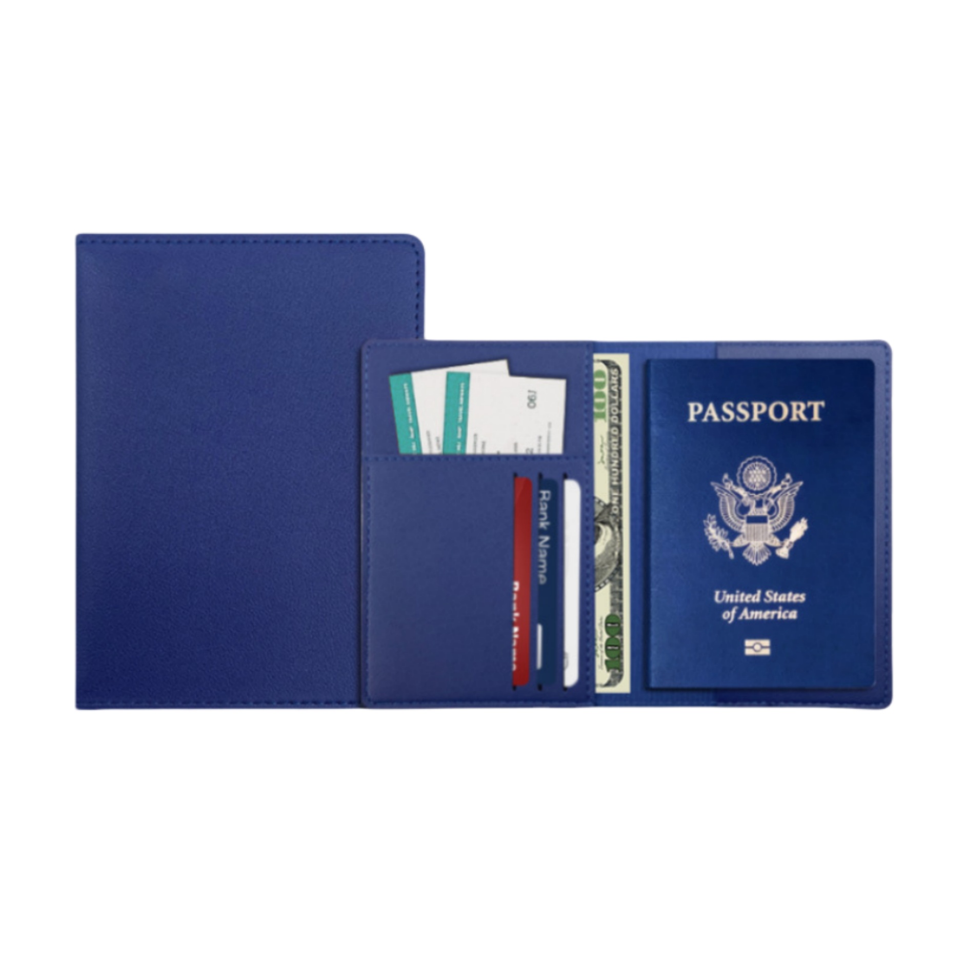 PU Leather Passport Holder with Card Slots 5