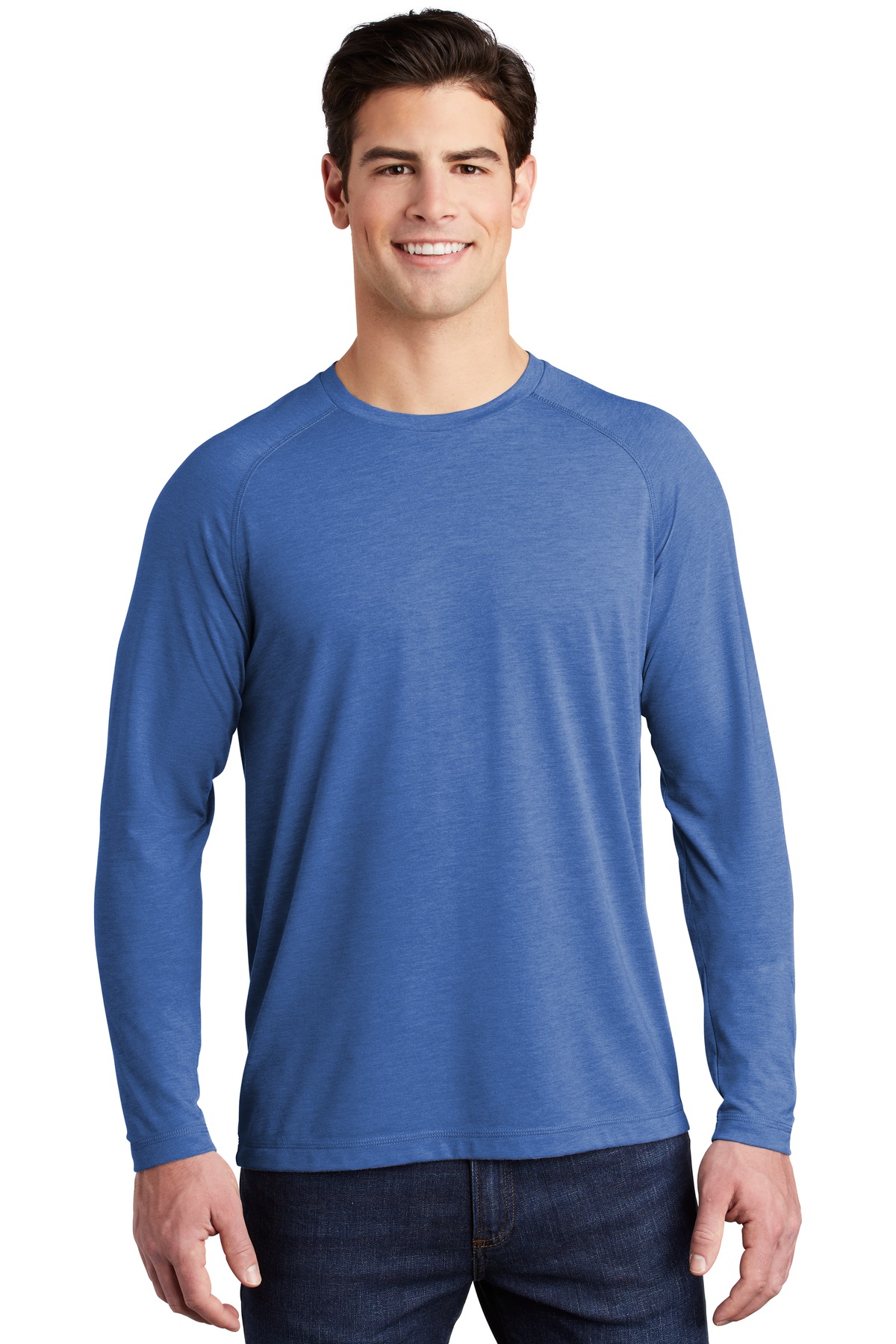 Sport-Tek® PosiCharge Long Sleeve Tri-Blend Wicking Raglan Tee 39