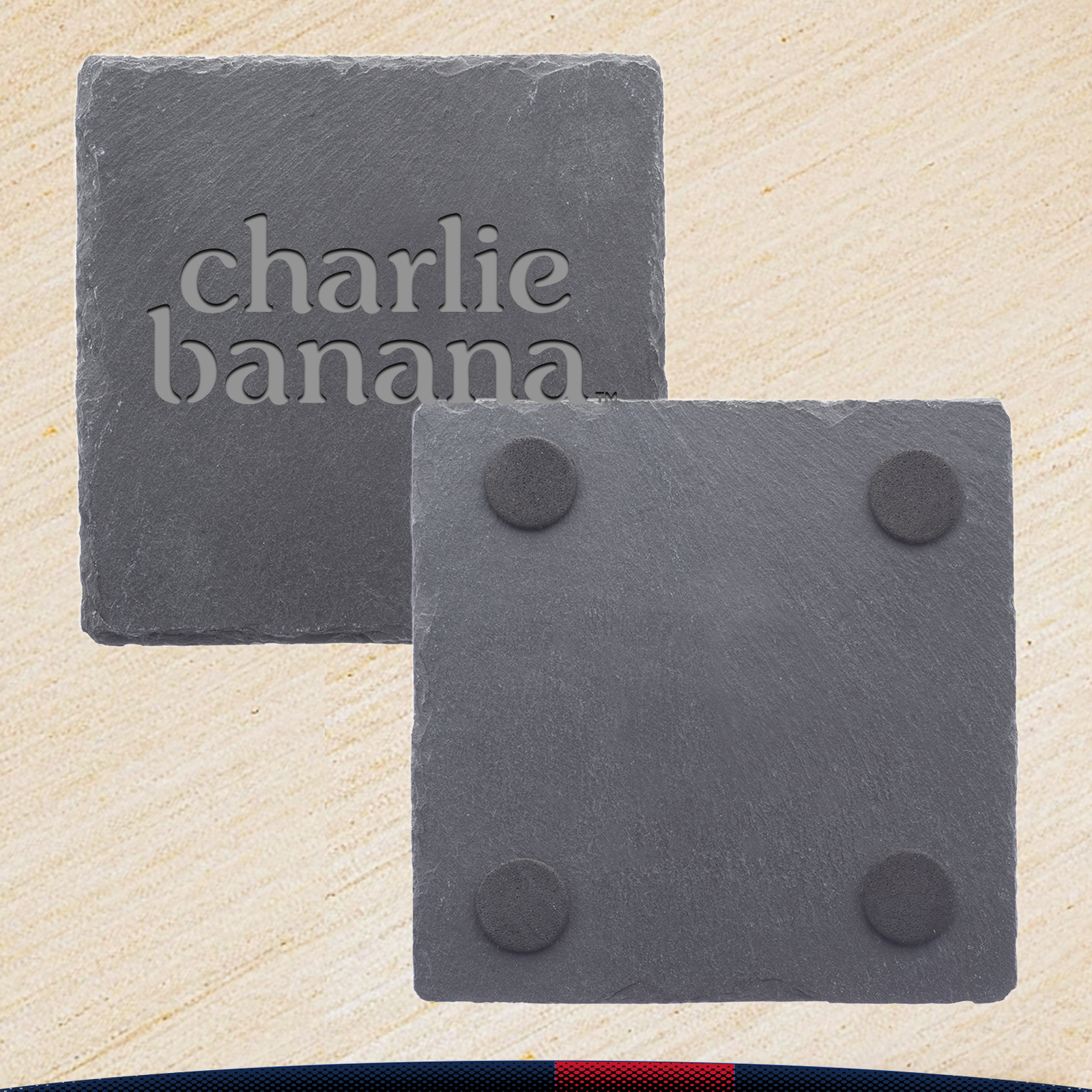 Deuro Square Slate Coasters 5