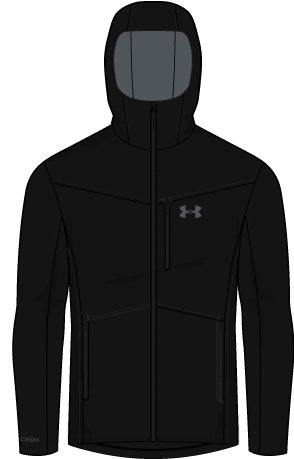 ColdGear Infrared Shield Men's Hooded Jacket 1