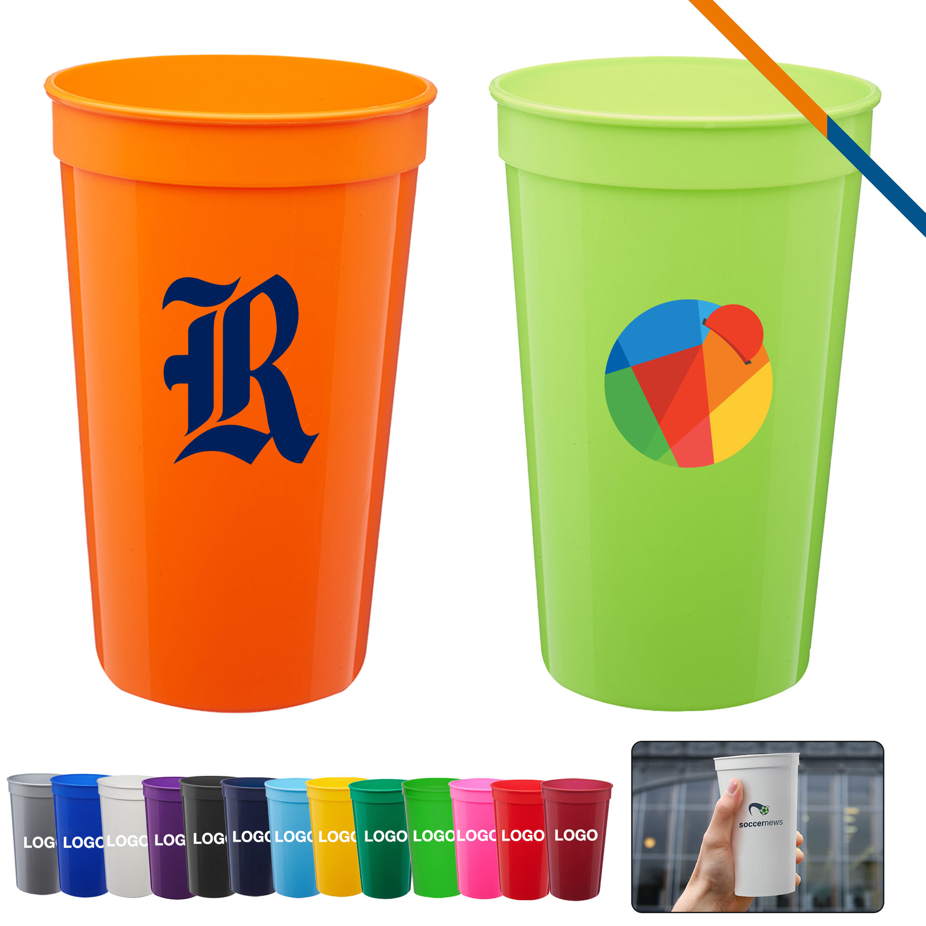Domipo Plastic Stadium Cup - 22 OZ. 4