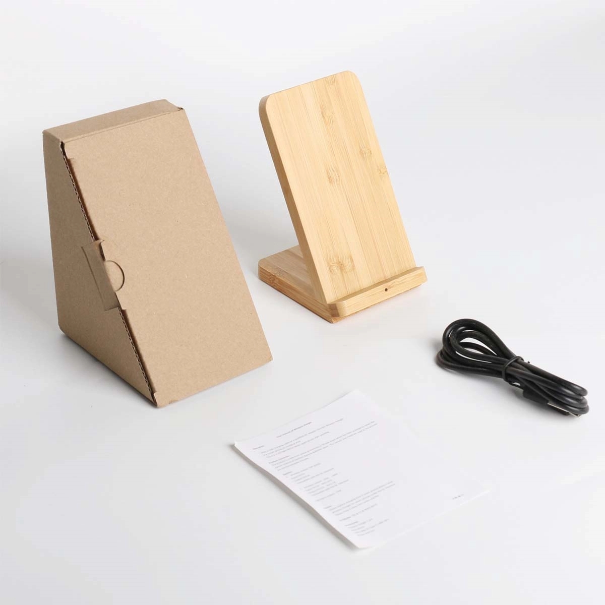 Bamboo Wireless Charging Stand 3