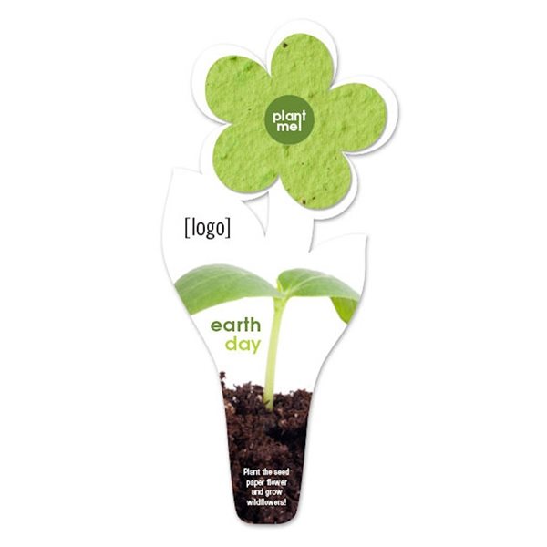 Seed Paper Flower Bookmark 4