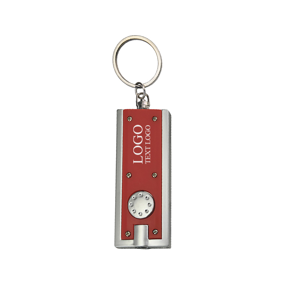 Custom Rectangle LED Light Keychains 9