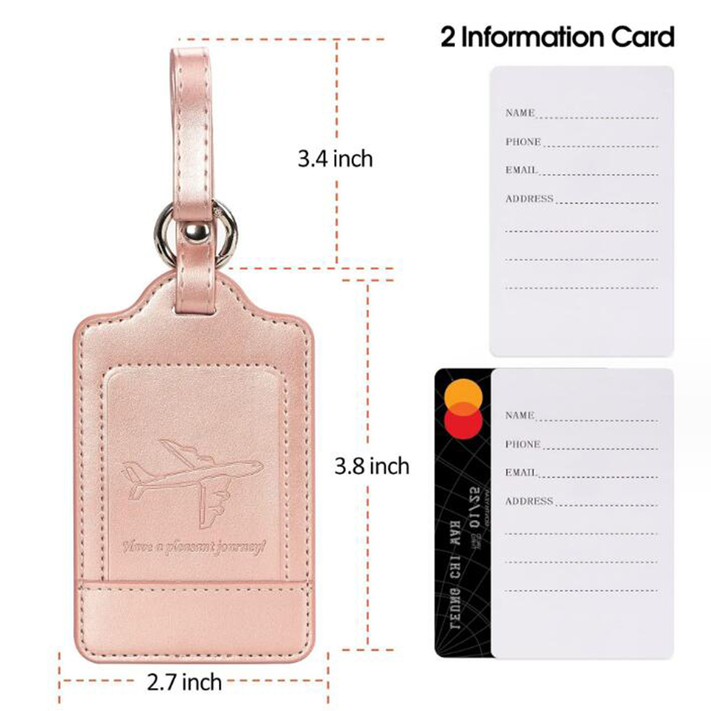 PU Leather Luggage Tag 3