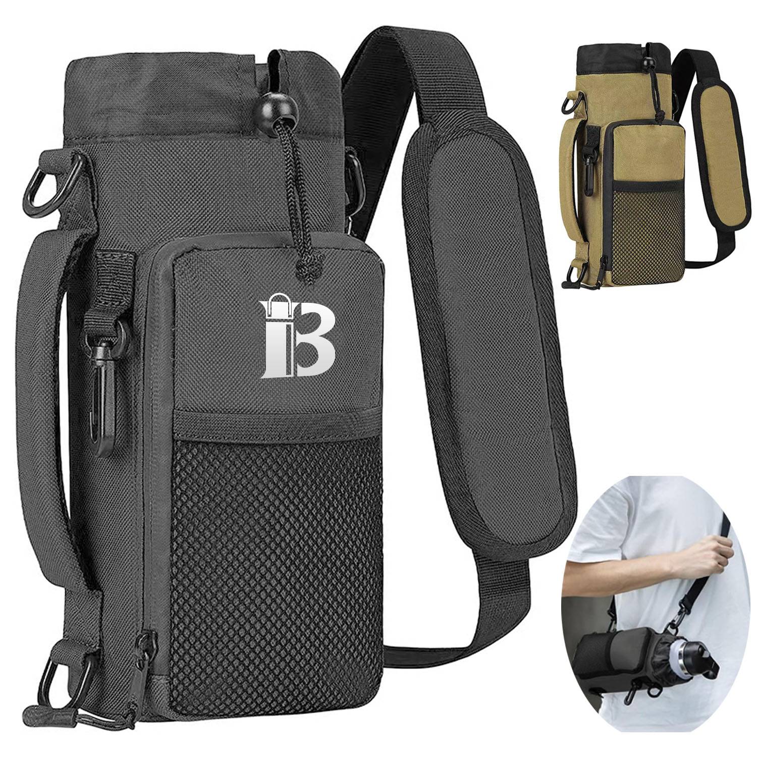 Adjustable Shoulder Strap Crossbody Water Bottle Bag 3