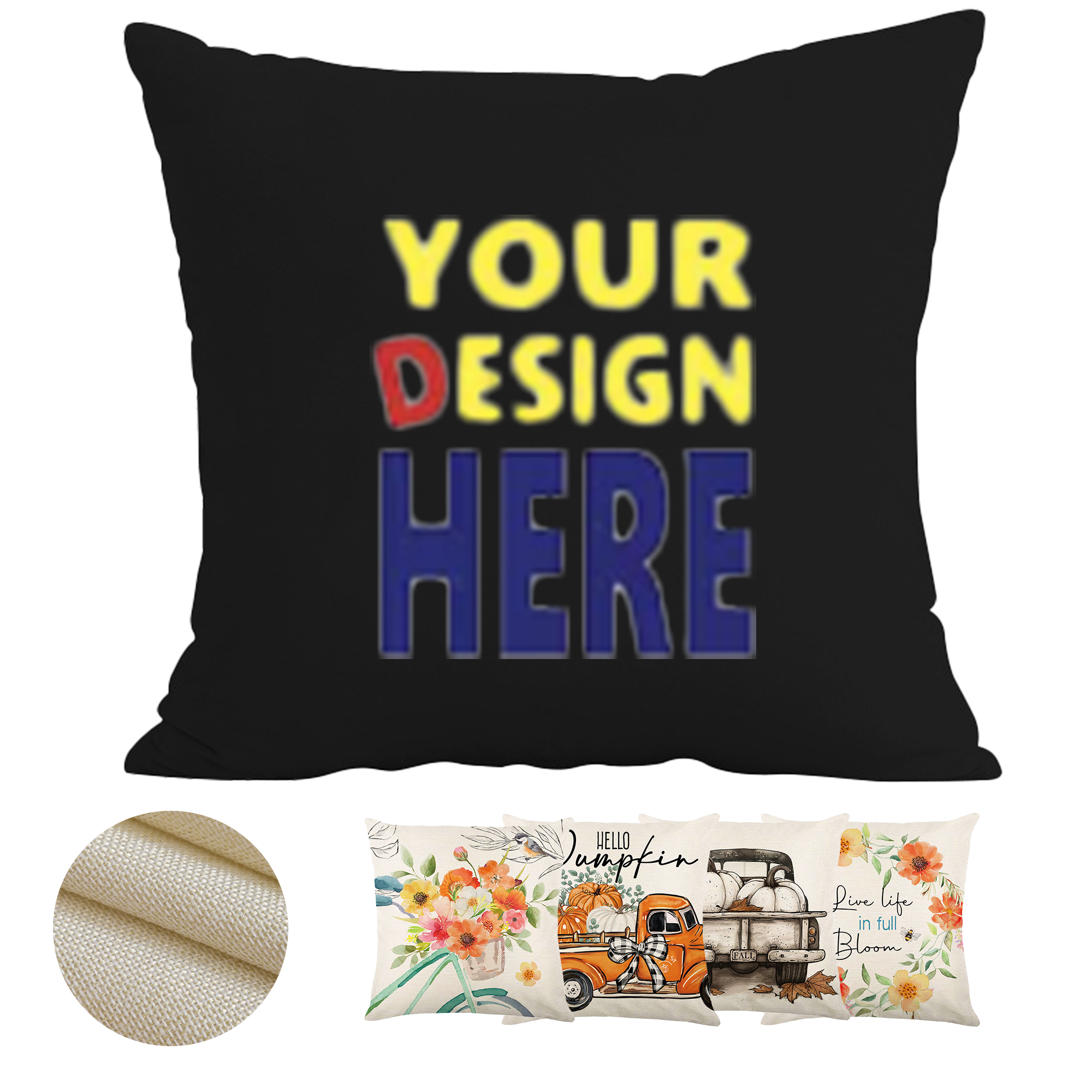 Promotional Linen Throw Pillow Case 2