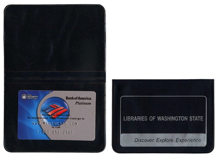Card Case with 2 clear pockets 6