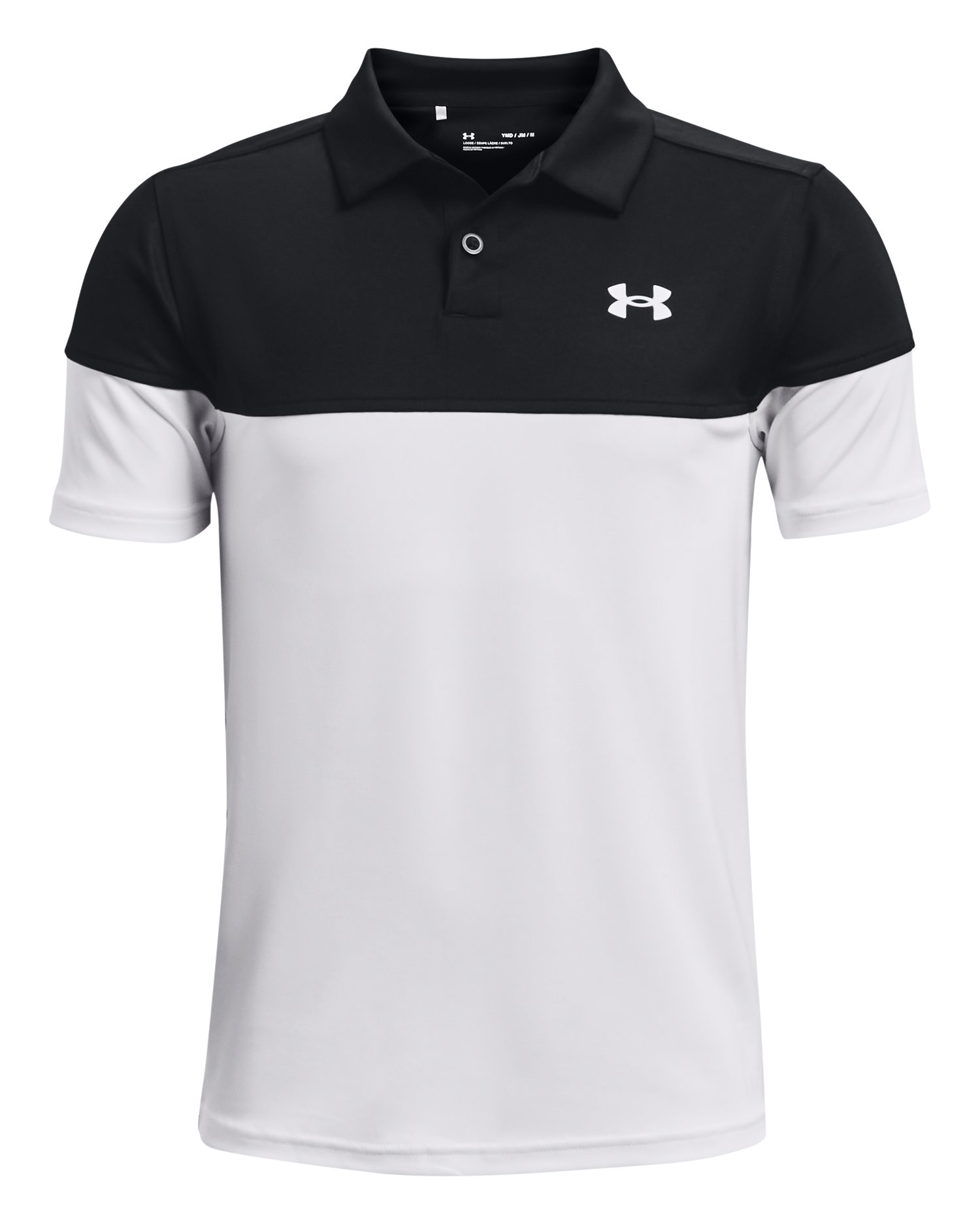 UA Performance Blocked Boys' Polo 3