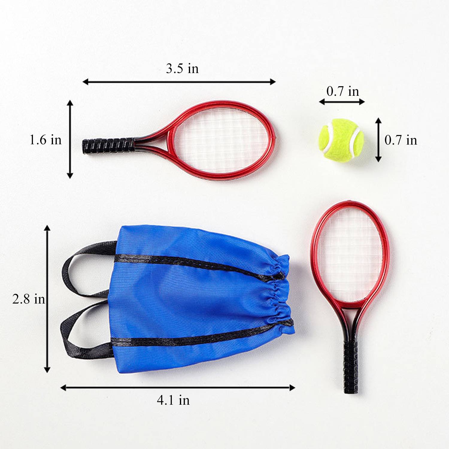 4PCS Mini Tennis Racket Set 5