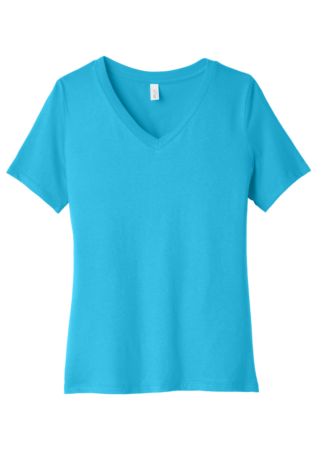 BELLA+CANVAS Women's Relaxed Jersey Short Sleeve V-Neck Tee. BC6405 31
