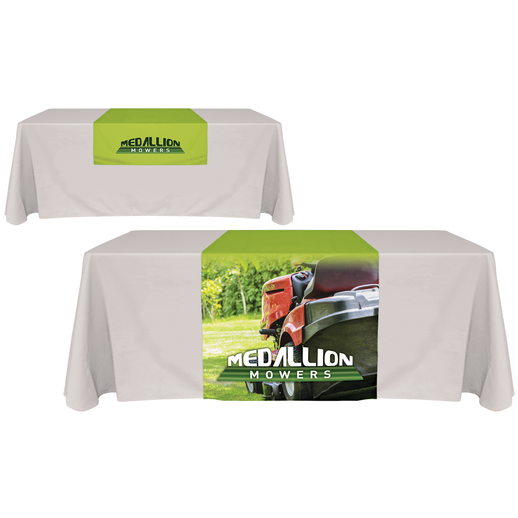 30" x 72" Knit Polyester Custom Table Runner 12