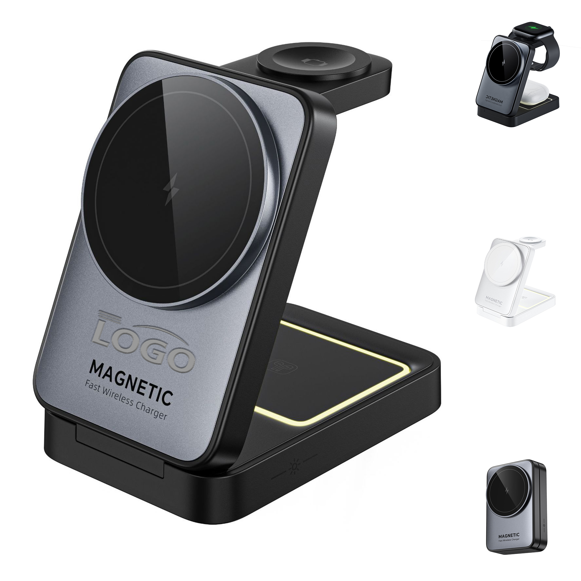 Foldable 3-in-1 Magnetic Wireless Charger 2
