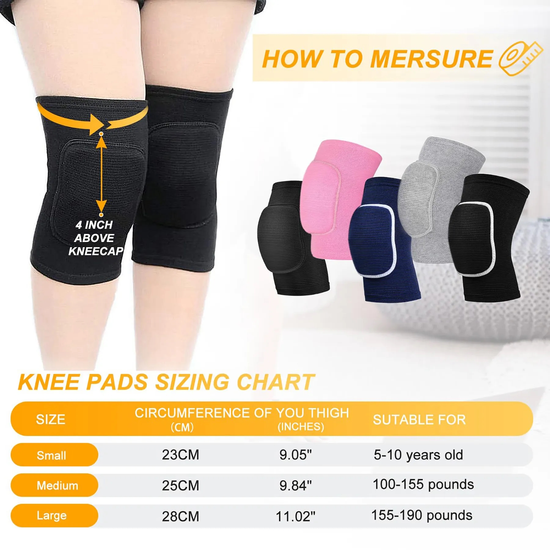 Soft Breathable Knee Pads 7