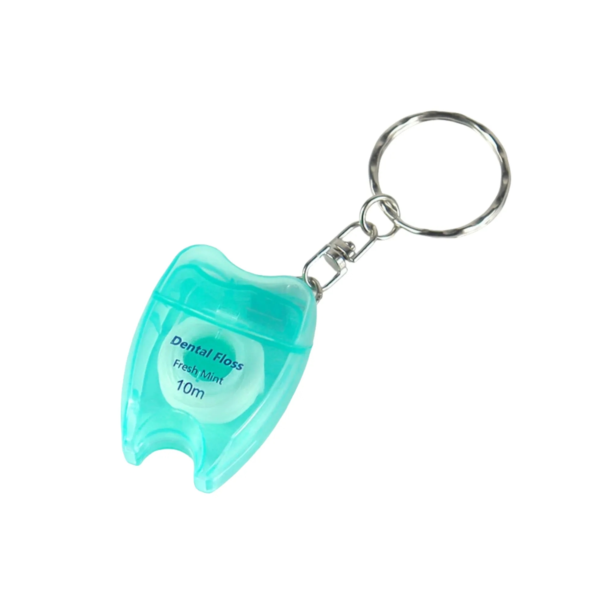 Small Tooth-Shaped Keychain Dental Floss Roll 10