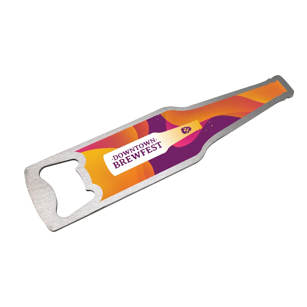 UV Color Metal Opener - Maple or Cherry Wood Imprint