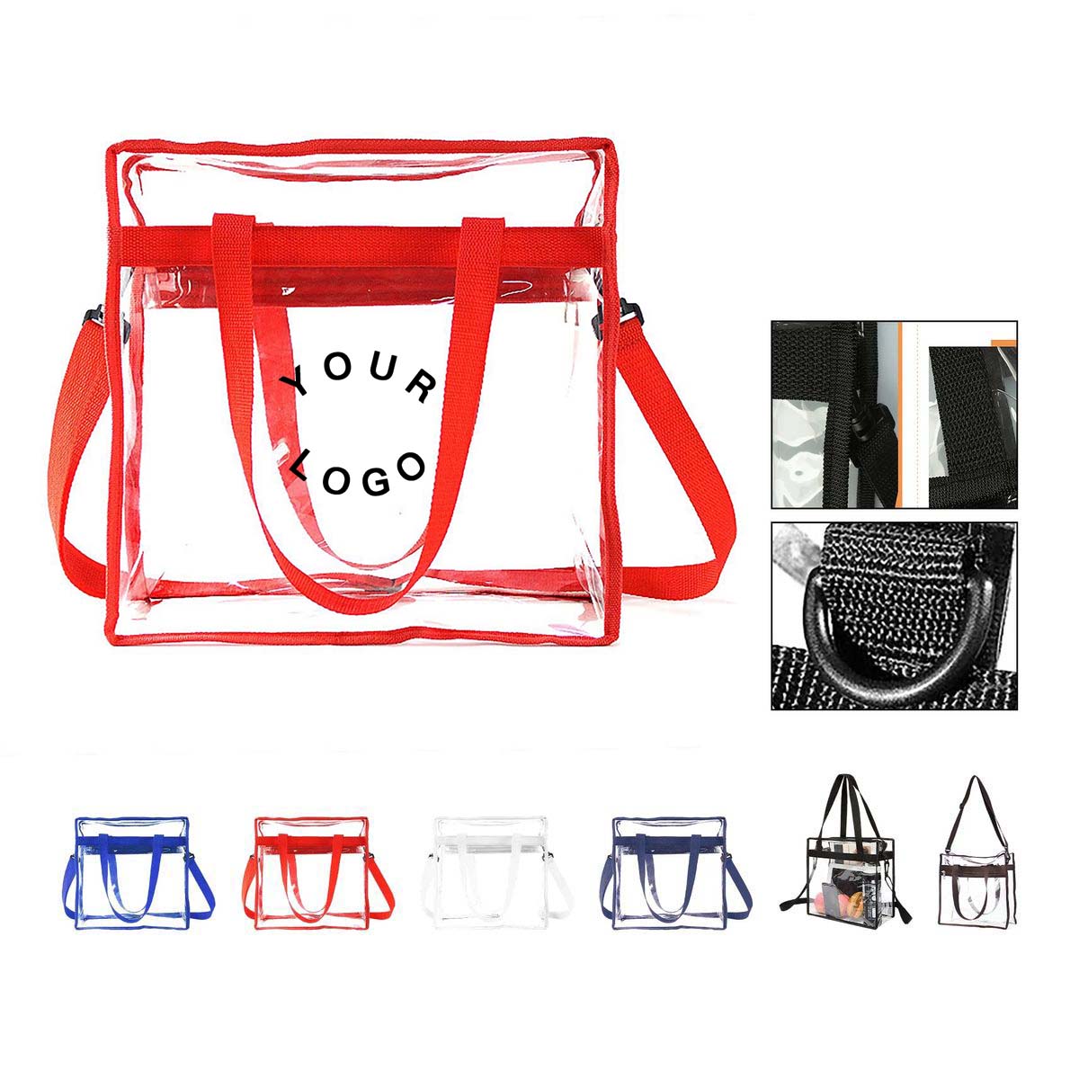 Clear PVC Tote Bag for Stadium Events 2