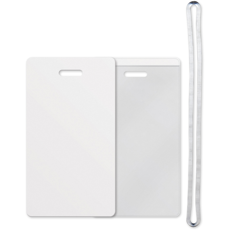 Sealed Edge Secure Luggage Tags (2.38"x4.25") Full Colour with 6" Loop