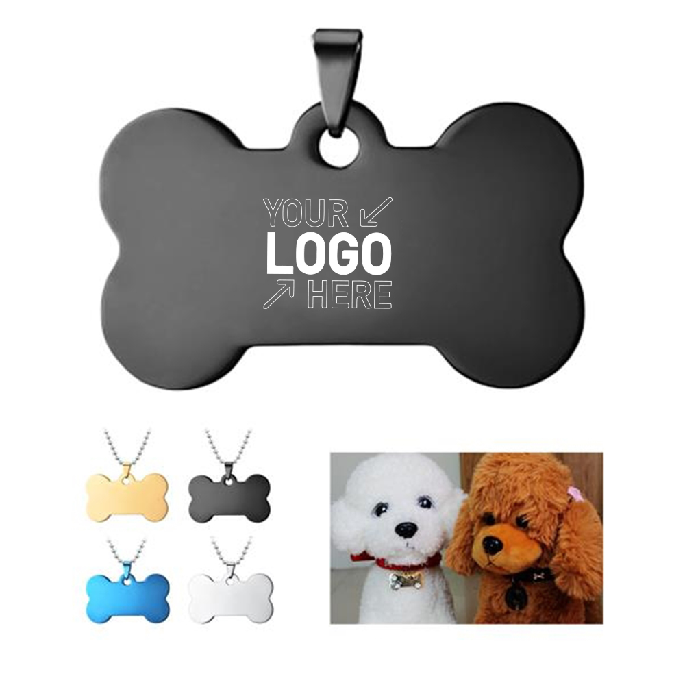 Stainless Steel Bone Pet Tag 2