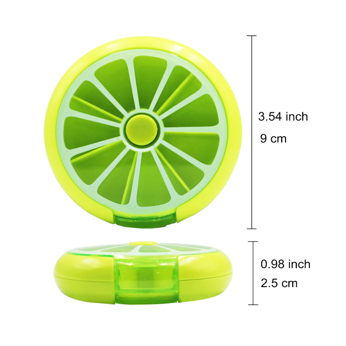 Portable 7 Day Rotating Pill Organizer Case 7