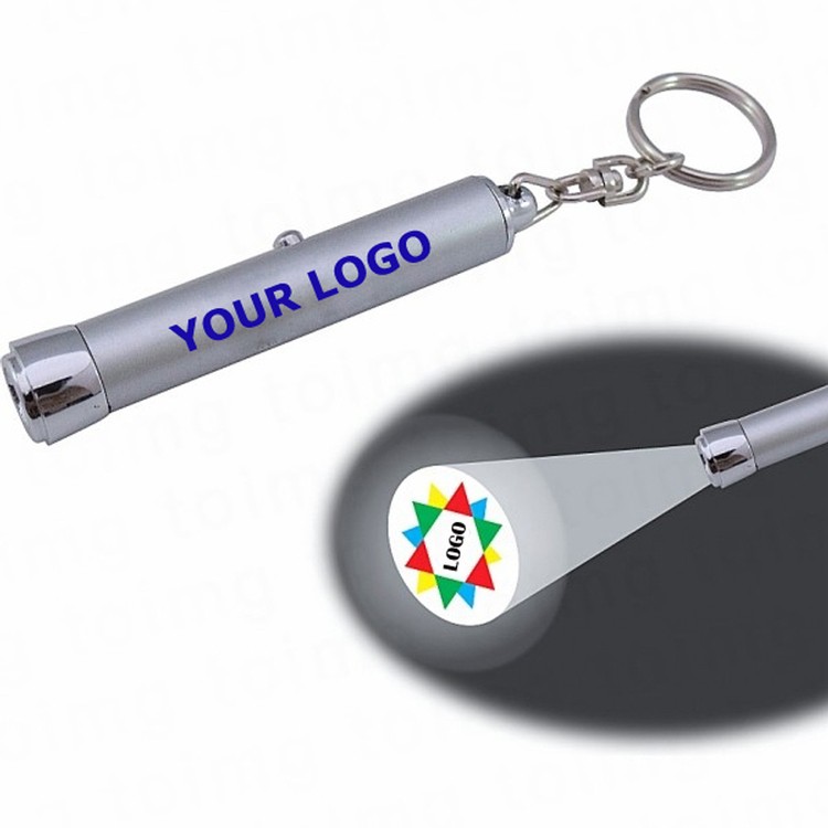 Projection Flashlight Keychain 2