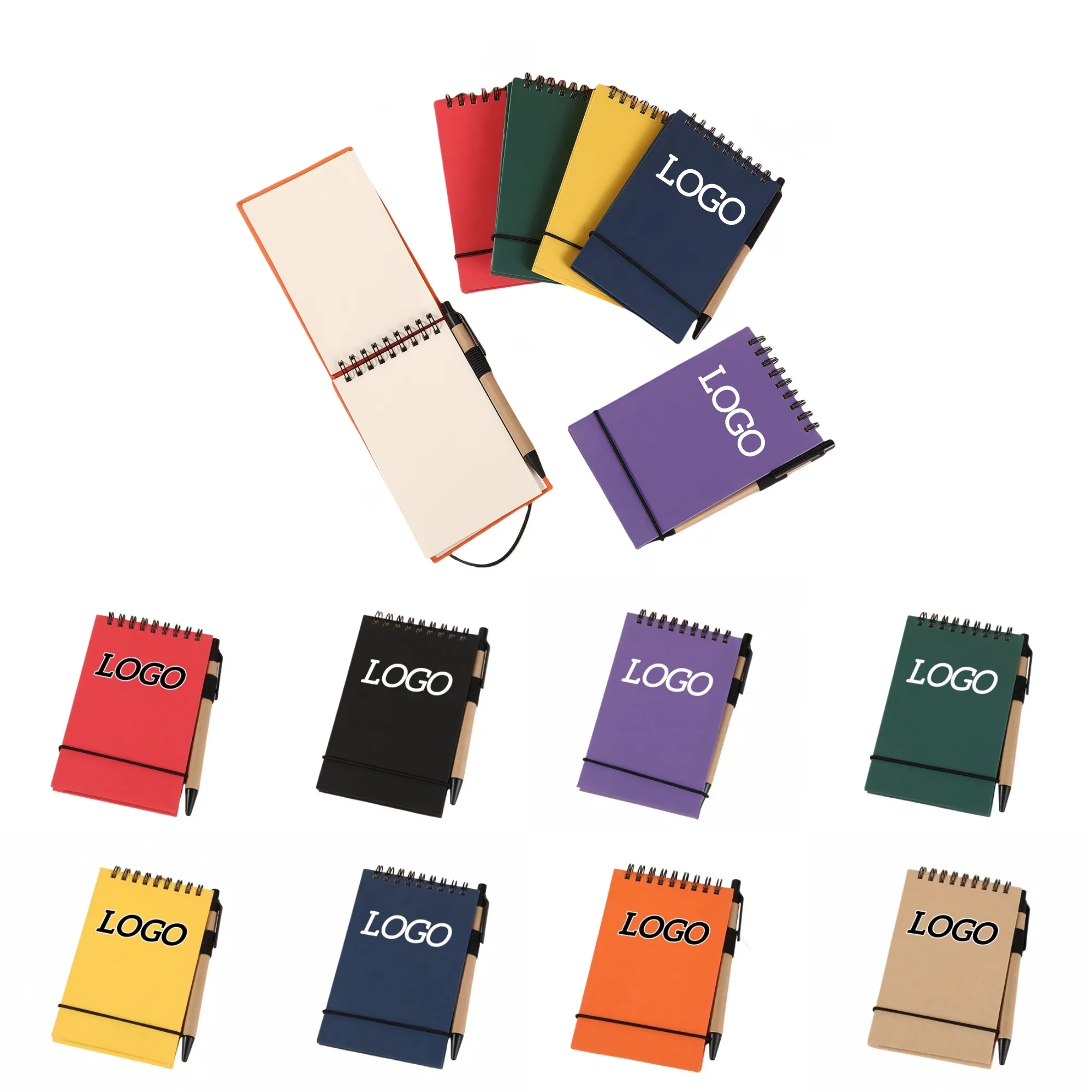 A6 Spiral Notepad and Ballpoint Pen Set 4