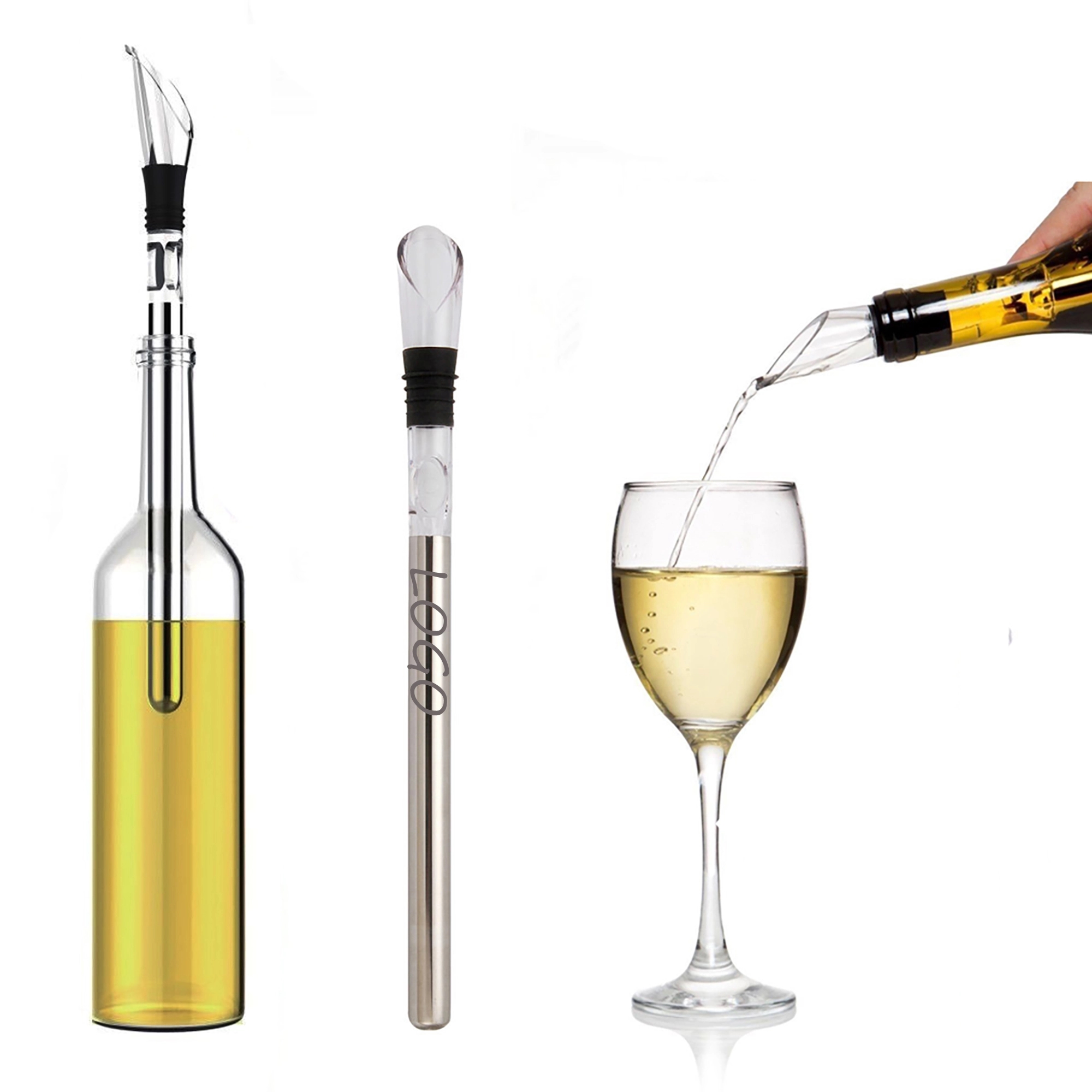 MOQ 50pcs 3-in-1 ice Iced Wine&Beer Chiller stick 6