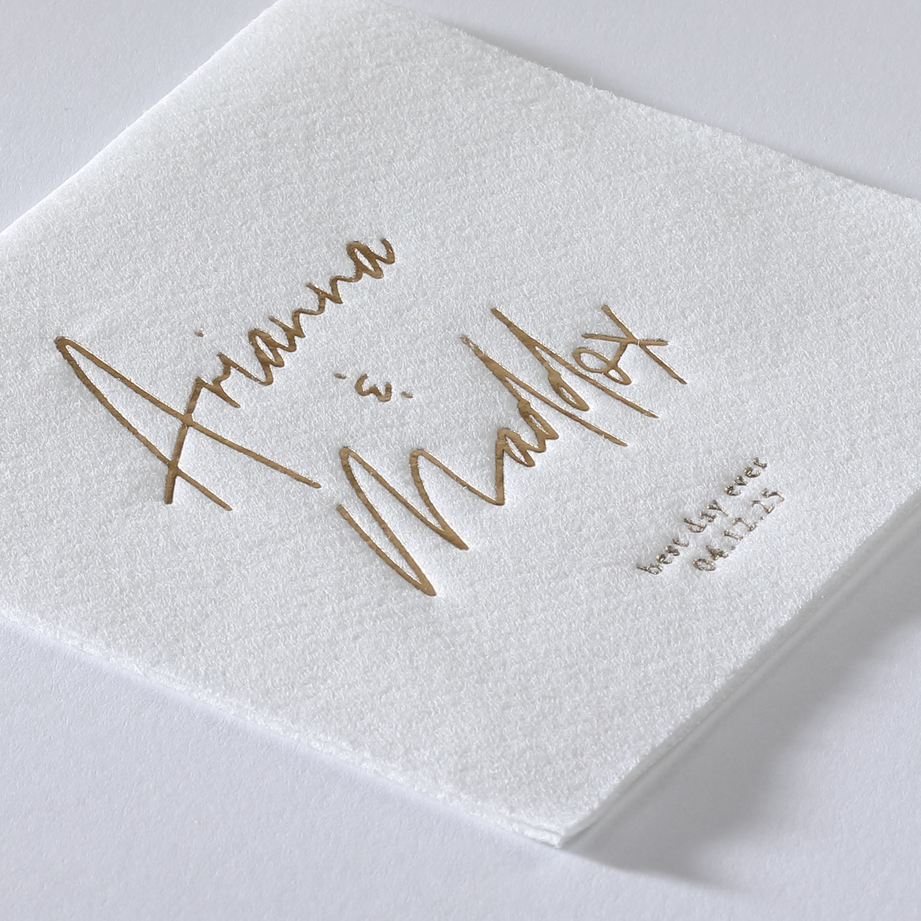 Uniquely Yours Premium Beverage Napkin w/uncoined Edge (White) 2