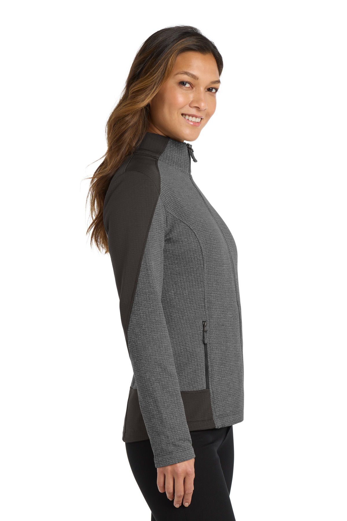 Port Authority Women's Grid Fleece Jacket. L239 14