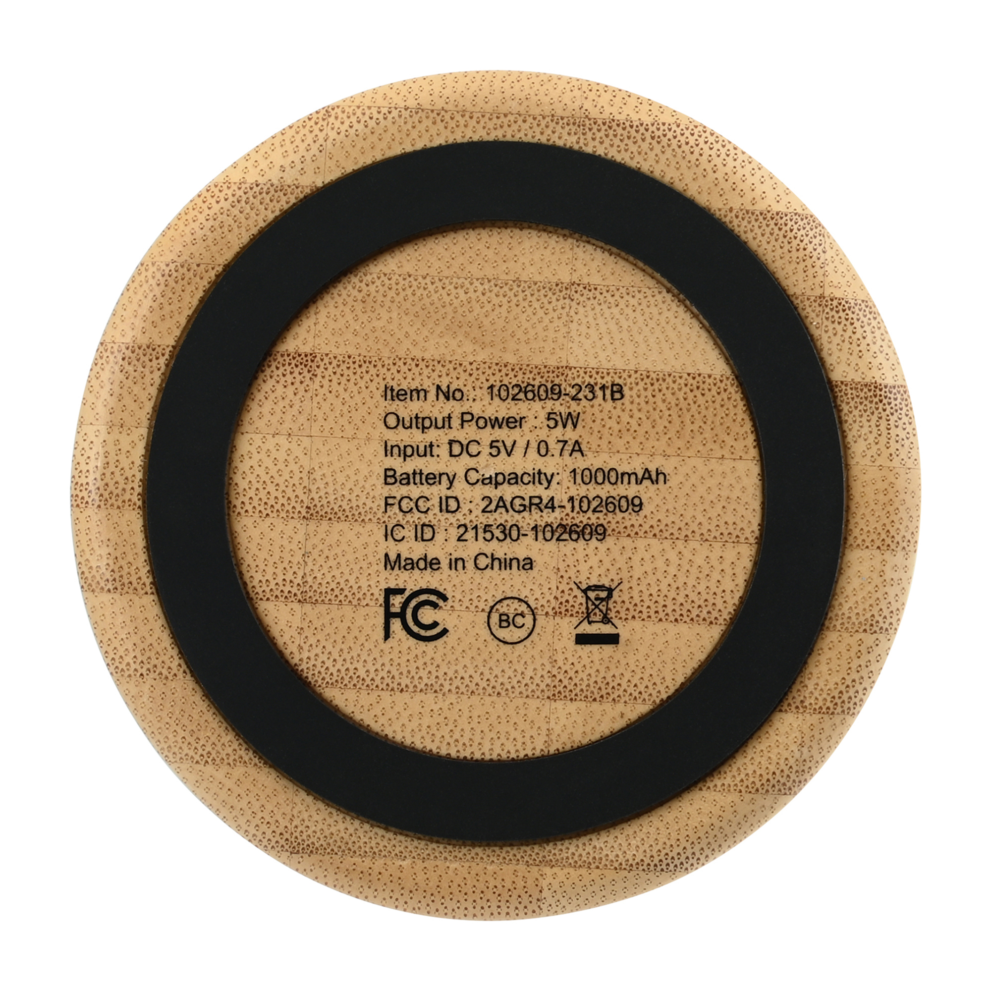 Reed Circle Bamboo Wireless Speaker 15