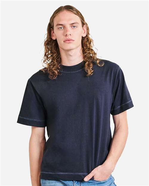 Unisex Heavyweight Cotton Mid-Length Tee - 13ML0 43