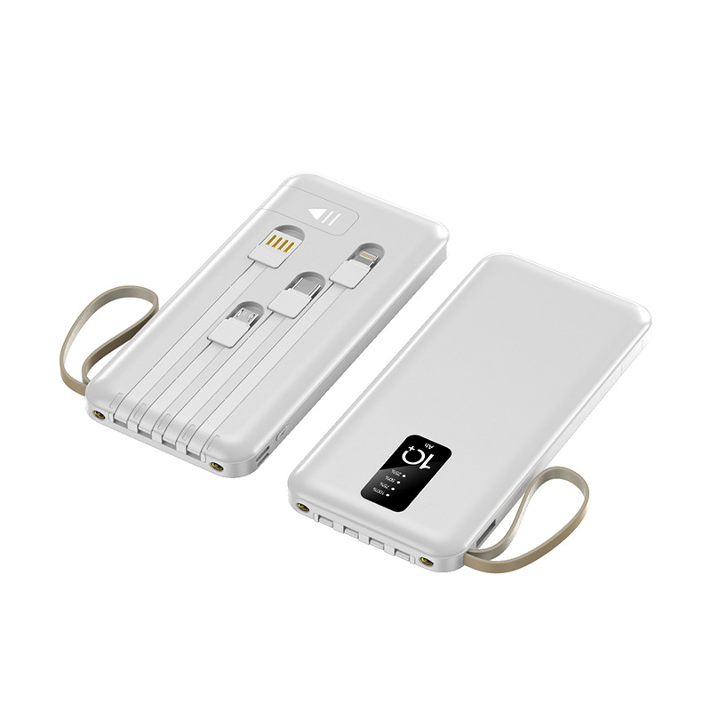 10000 Mah Power Bank W/ 4 Cables 2