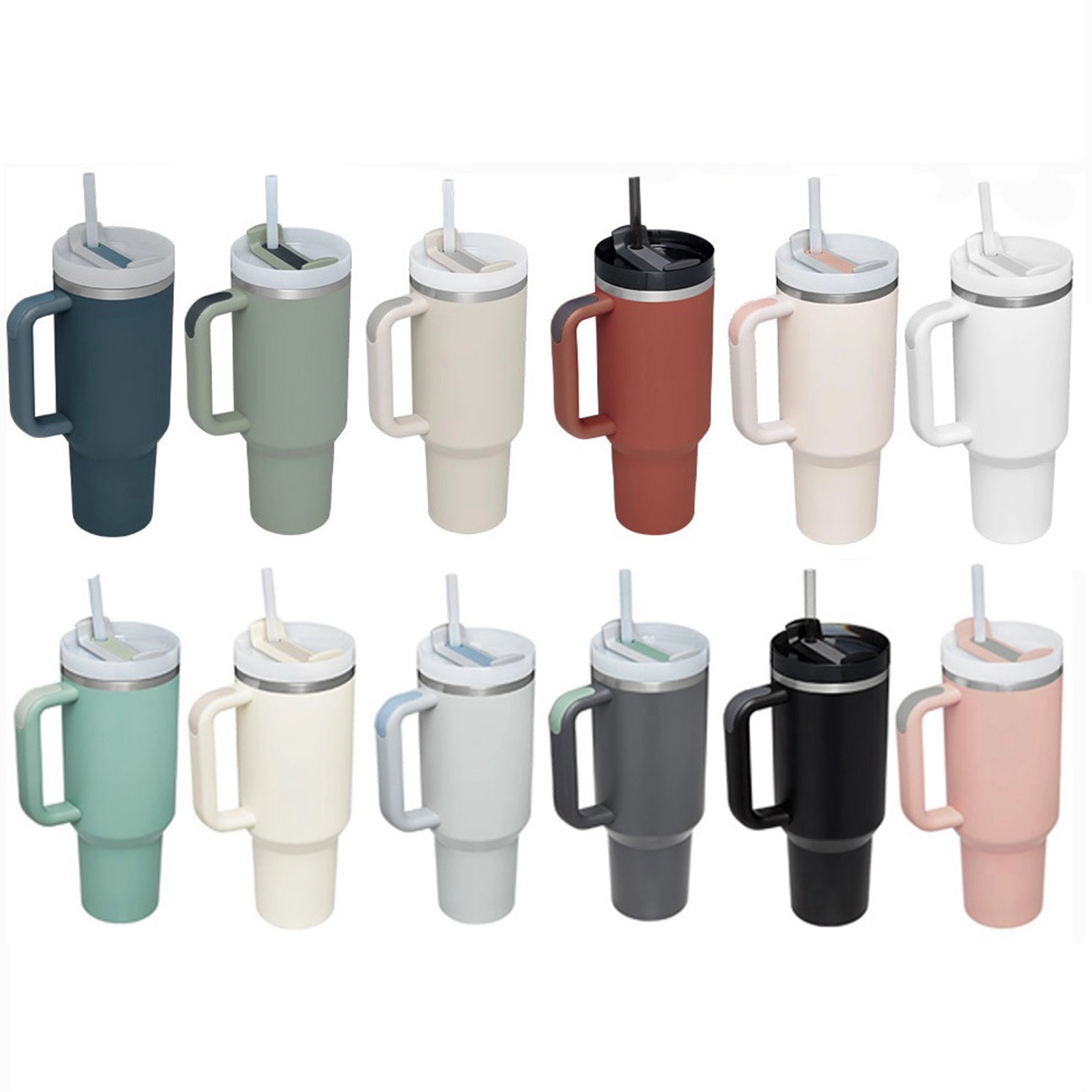 40 Oz. Vacuum Tumbler with Handle & Straw 2