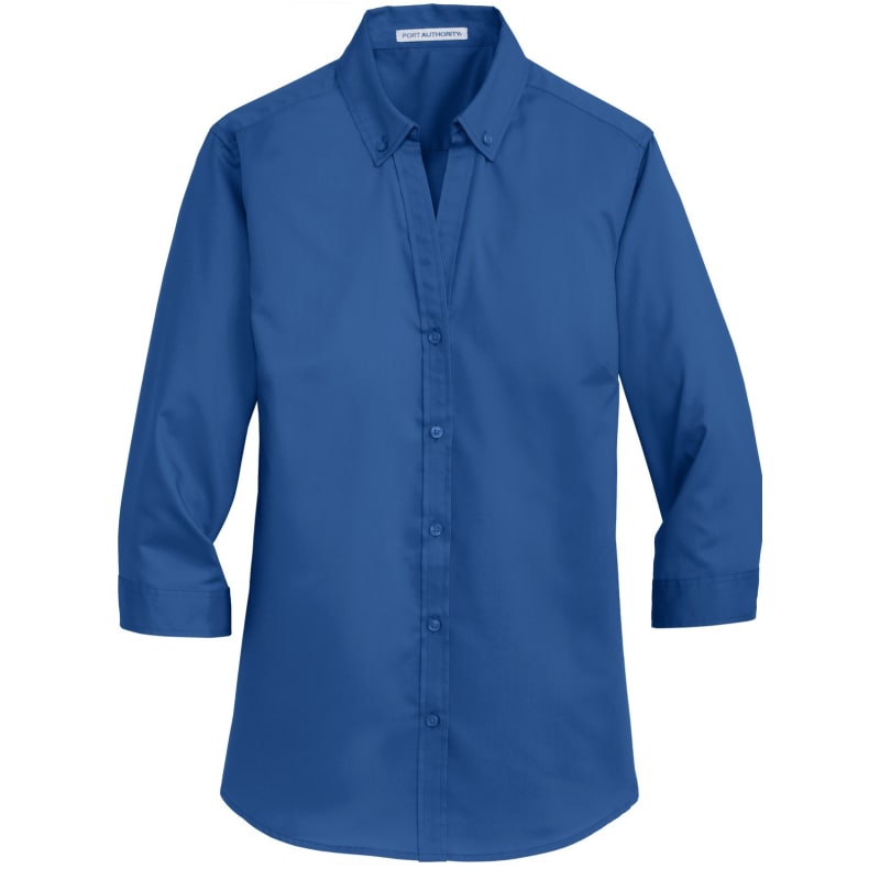 Port Authority Ladies 3/4-Sleeve SuperPro Twill Shirt. 30