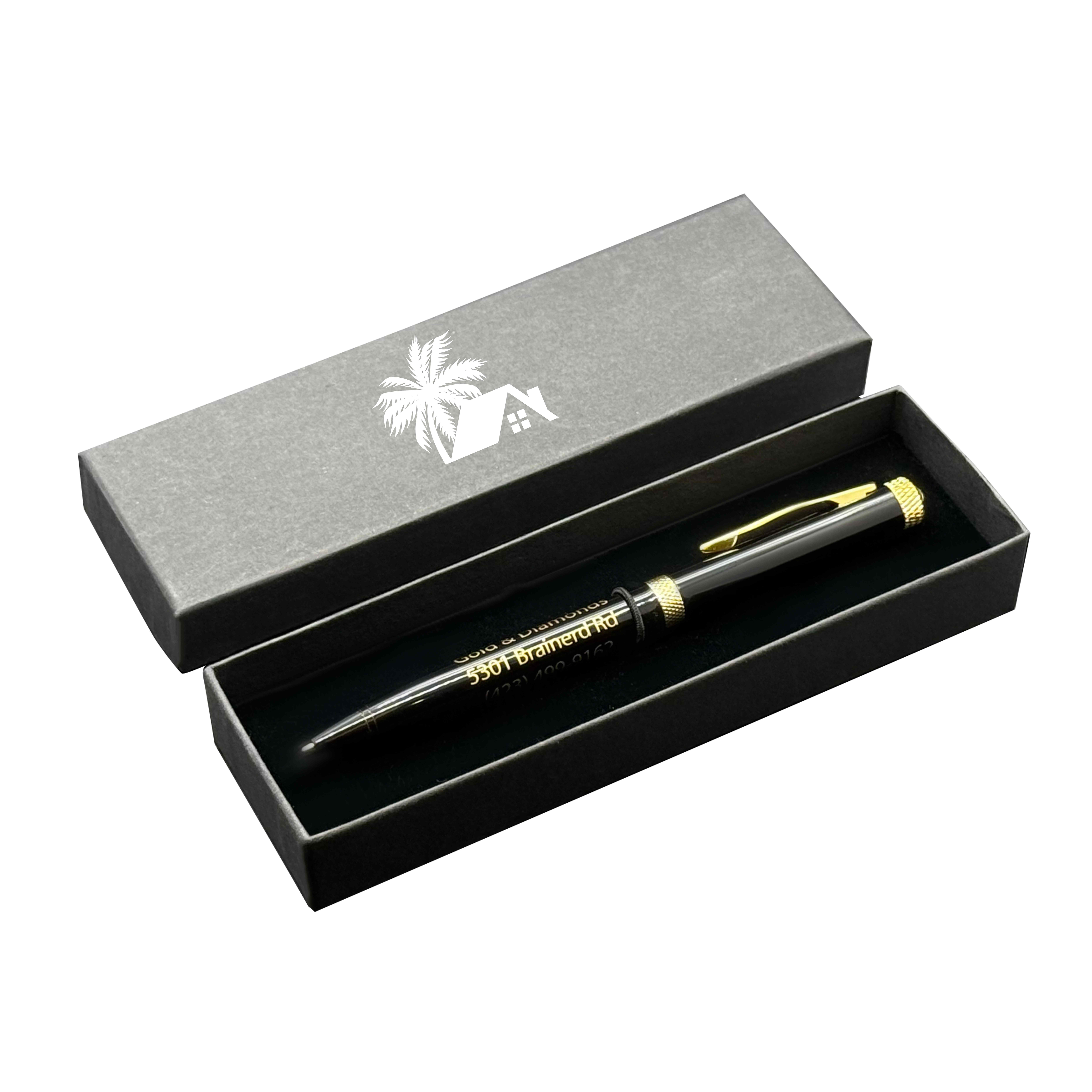 Single Pen Set Cardboard Box with Diamond-I Pens 1