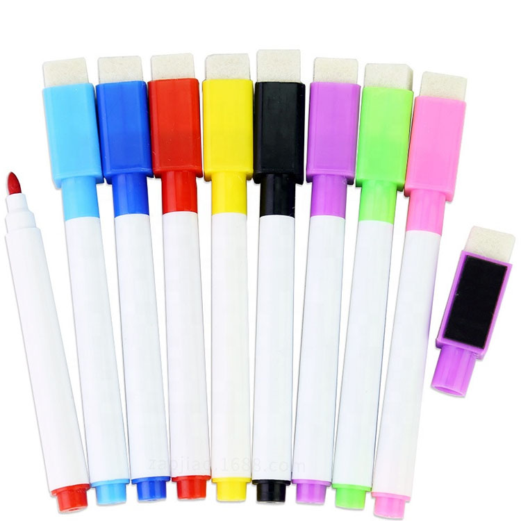 Whiteboard Marker Pen With Magnet Eraser Brush 3
