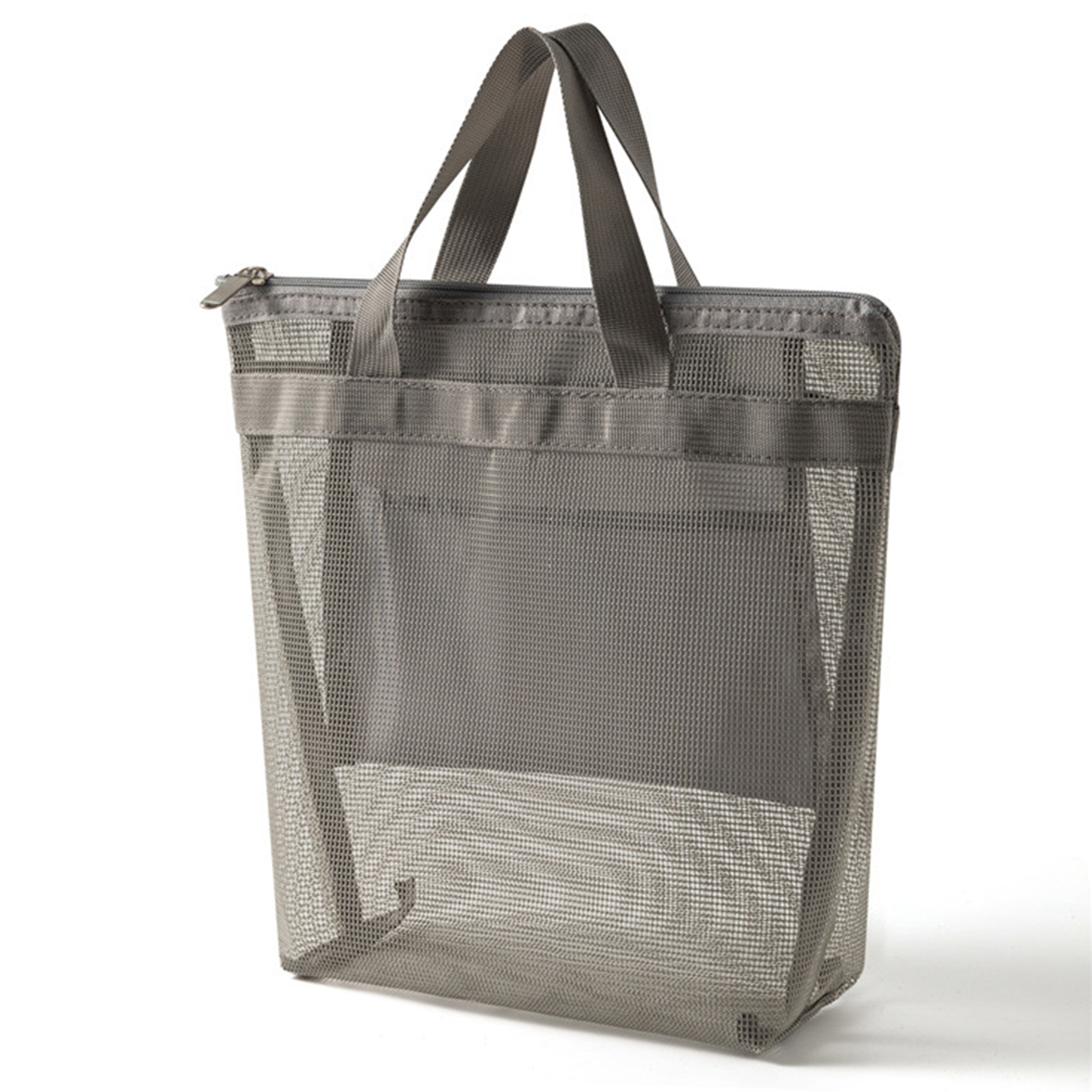 Oxford Portable Grid Beach Tote Bag, custom tote bag with logo imprint 8
