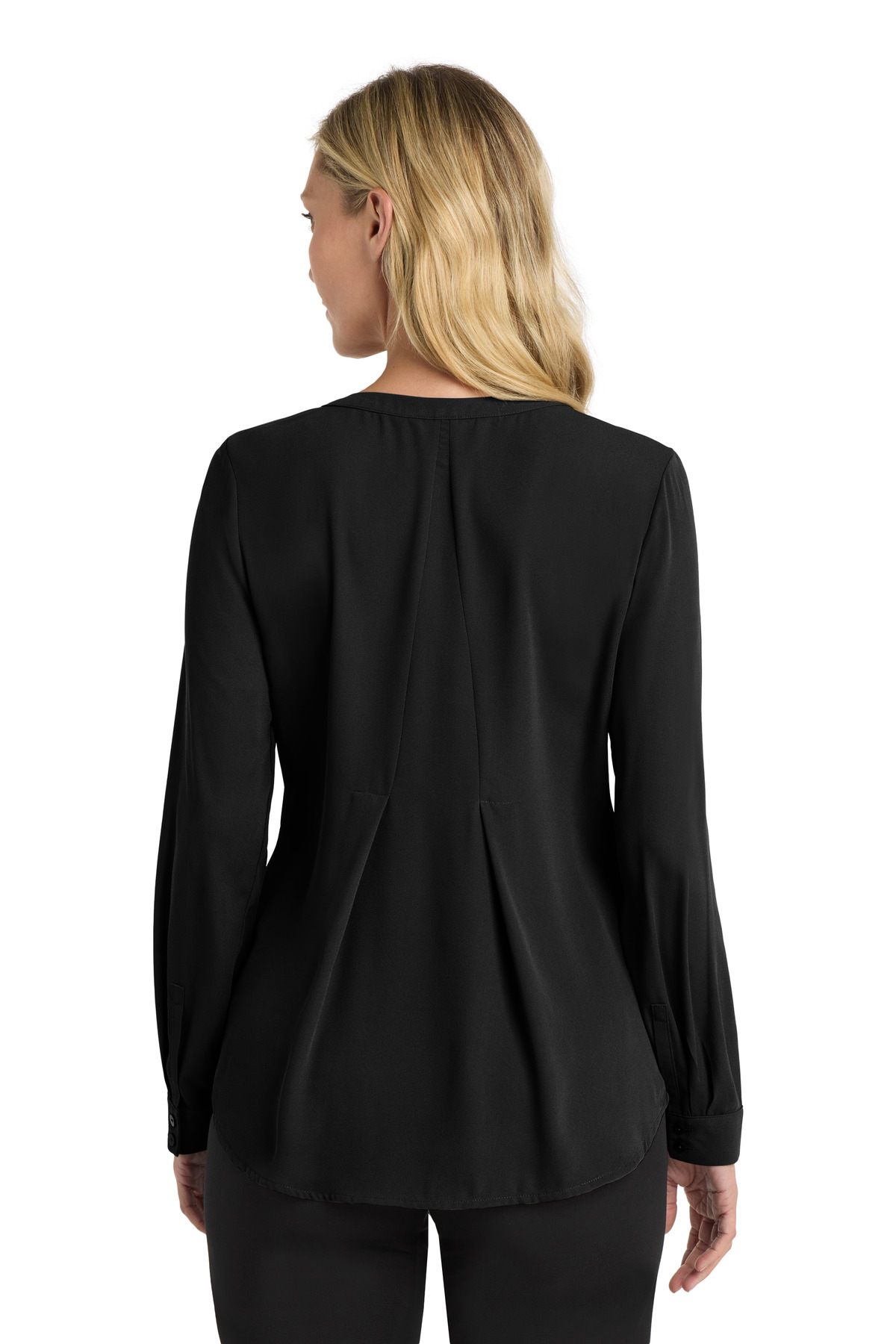 Port Authority Women's Long Sleeve Button-Front Blouse. LW700 16